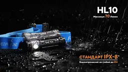 Налобний ліхтарик Fenix HL10 (Фіолетовий з блакитним) - мініатюра 10