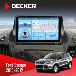 Штатная магнитола Ford Escape 2012-2019 Decker D9-010 6x128, DSP, 4G, 2K Decker (НФ-00004648)