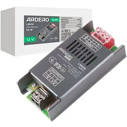 Блок живлення для LED стрічки Ardero LB008 12 В 50 Вт (80574)