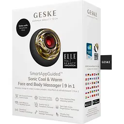 Звуковий масажер для обличчя та тіла GESKE Sonic Cool & Warm Face and Body Massager 9 в 1 сірий - мініатюра 5