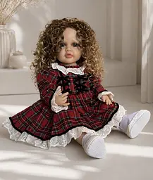 Реалістична Кукла Реборн 55 см повністю вінілова Doll Reborn Baby К0100510 - мініатюра 2