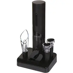 Набір винний Circle Joy Black Warrior Electric Wine Opener 5 in 1 Gift Set (CJ-TZ08) - мініатюра 2
