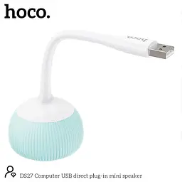 Колонка комп'ютерна Hoco DS27 Computer USB direct plug-in mini speaker USB конектор - мініатюра 7