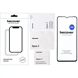 Захисне скло BeCover для Honor X6a 10D Black (711333) - мініатюра 2