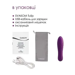 Потужний мінівібратор Svakom Tulip Violet - мініатюра 6