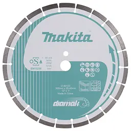 Диск алмазний по бетону 300 х 25.4 мм Makita Diamak D-80123