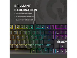 Клавіатура Canyon Cometstrike GK-55 RGB (CND-SKB55-US) - мініатюра 9