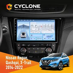 Штатна магнітола Nissan Qashqai, X-Trail 2014+ Climate Cyclone C10-012 4x64 DSP 4G Cyclone (НФ-00005271)