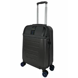 Валіза Semi Line 20" (S) Dark Brown/Blue Line (T5736-1)