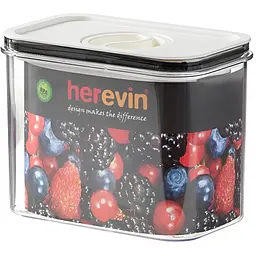 Контейнер Herevin Canister Vacuum Lid 1.2 л 1 шт. White Black в асортименті (161179-000) - мініатюра 3