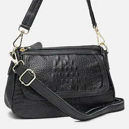 Жіноча шкіряна сумка Borsa Leather K1211-black - мініатюра 2