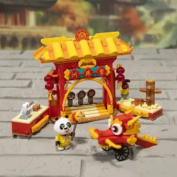 Конструктор Pantasy Kungfu Panda - Тренувальний табір (86515) - мініатюра 2