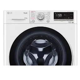 Пральна машина LG фронтальна 105 кг 1400 A+++ 57 см дисплей пара інвертор білий - мініатюра 10