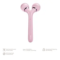 Електронний звуковий ролик для обличчя та тіла GESKE Sonic Facial & Body Roller 4 в 1 рожевий - мініатюра 4