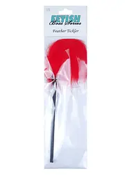 Тіклер Feather Tickler Red - B Series Fetish, червоний - мініатюра 2