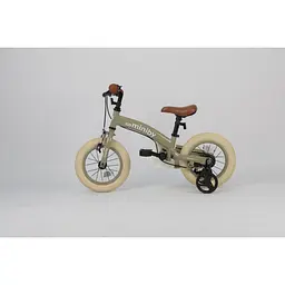 Велосипед-біговел Qplay Miniby 3в1 12" Grey-Green (CB02MiniBy12Grey-Green) - мініатюра 8