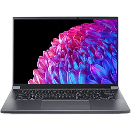 Ноутбук Acer Swift X 14 OLED SFX14-72G-5043 з процесором Intel Core Ultra 5 125H pana la 4.5GHz, 14.5'', 2.8K OLED 120Hz, 16GB LPDDR5X RAM, 1TB SSD, NVID Home, Steel сірий - мініатюра 6