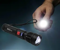 Світлодіодний ручний ліхтарик акумуляторний X-Balog BL-X72-P90 Чорний - мініатюра 3