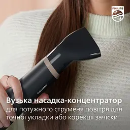 Фен-щітка Philips Air Styler 3000, 800 Вт 3/2 режими чорна (BHA301/00) - мініатюра 9