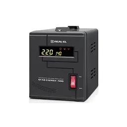 Стабілізатор REAL-EL STAB ENERGY-500 (EL122400011) - мініатюра 4