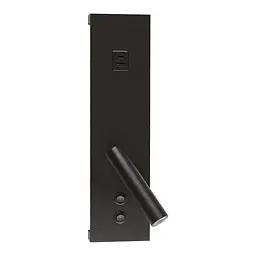 Світильник настінний Violux BITRIX-W USB 15W 3000/4200/6000K 865Lm IP20 чорний ( 553105 )