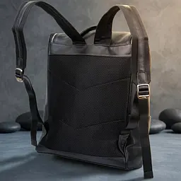 Рюкзак унісекс Vintage 14523 шкіряний чорний - мініатюра 3