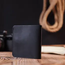 Матове чоловіче портмоне з натуральної шкіри Shvigel 16600 чорне - мініатюра 9