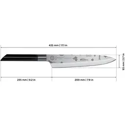 Ніж кухарський Risoli Dr. Green Chef 20 см (02040DR/20CH) - мініатюра 4