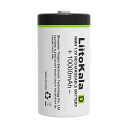 Акумулятор LiitoKala D (R20) 10000мАг 1.2V Ni-Mh (Білий)