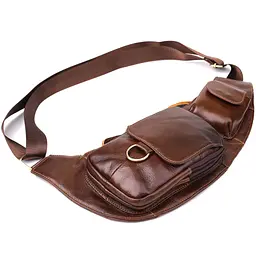 Чоловіча сумка через плече з натуральної шкіри Vintage 15х32х4 см sum0027482 - мініатюра 5