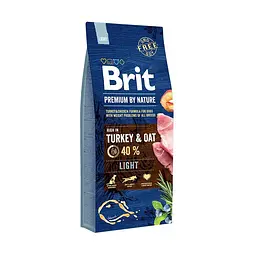 Сухий корм Brit Premium Dog Light 15 кг для собак з зайвою вагою (курка)