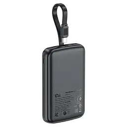 Зовнішній акумулятор ACEFAST M13 PD22.5W power bank with cable 10000mAh Black (6974316283959) - мініатюра 3
