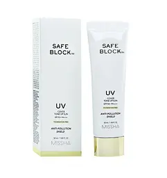 Сонцезахисний засіб Safe Block RX Cover Tone Up Sun SPF50+ Missha 50 мл - мініатюра 2