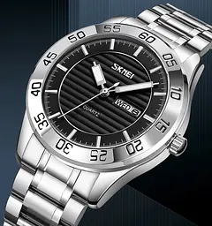 Наручний годинник Skmei 9293 Silver Black, 9293SIBK (18377) - мініатюра 10