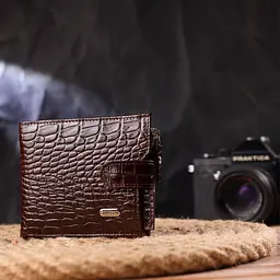 Чоловічий шкіряний гаманець Canpellini 12х9,8х1 см acs0025053 - мініатюра 6