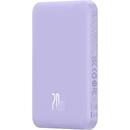 Портативний акумулятор Baseus Magnetic Mini Wireless 20W 5000mAh nebula purple (P10022107513-00) - мініатюра 3