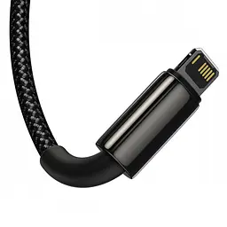 Кабель Baseus Tungsten Gold Cable USB to Type-C/Lightning/MicroUSB 3.5A 1.5m CAMLTWJ-01 Black - мініатюра 3