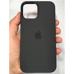Оригінальний силіконовий чохол Apple Silicone Case MagSafe для iPhone 12 Pro Max Midnight (MHLG3ZM/A) - мініатюра 4