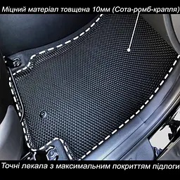5D EVA Килимки в салон для Volkswagen Jetta / Bora 1998-2005 З Бортиками та підп'ятником Сірі 5 шт - мініатюра 3