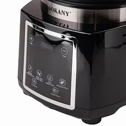 Блендер стаціонарний Sokany SK-03037 з чашею 2 л, чорний Sokany SK-03037 - мініатюра 8