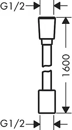 Шланг для душу Hansgrohe Designflex 160 см polished gold optic 28260990 - мініатюра 6