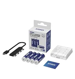 Акумулятор XTAR AA/HR06 Li-ion USB-C 3000 mAh 4 шт. (5203)