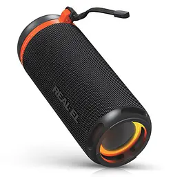 Портативная колонка REAL-EL RX711 10W Bluetooth TWS, RGB, Black - мініатюра 1