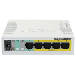 Комутатор мережевий Mikrotik RB260GSP (CSS106-1G-4P-1S) - мініатюра 1