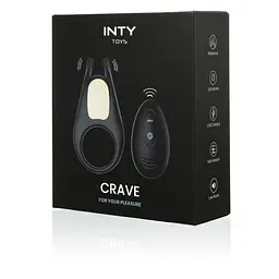 Віброкільце INTY Toys Crave 9.5 см (чорний) - мініатюра 8