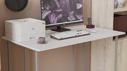 Комп'ютерний стіл Ferrum-decor Ханна 75x120x70 сірий ДСП Дуб Сонома Труфель 16мм (FRD-101433) - мініатюра 2
