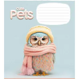 Зошит учнівський Школярик Cute pets, у клітинку, 18 аркушів, ВД-лак, 25 шт. (018-3253K) - мініатюра 2