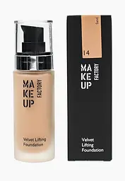 Тональна основа Make up Factory Velvet Lifting Foundation відтінок 14 (Sand) 30 мл (412721) - мініатюра 3