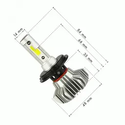 Автолампи XPRO S9 H7 LED надяскраві світлодіодні 6000К 50W 2 шт. (MER-13873) - мініатюра 3