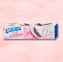 Печиво Oreo Thins Sugar Free Rose рожеве з ароматом троянди 95 г - мініатюра 2